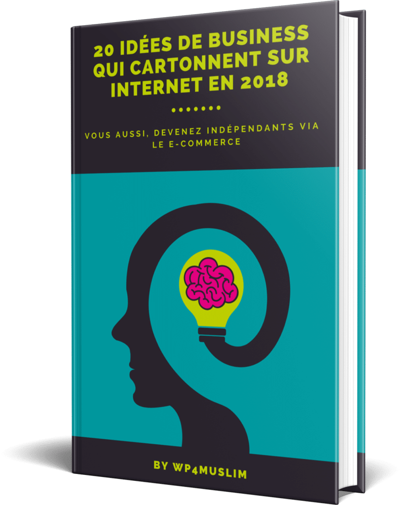 Ebook 20 idées de business qui cartonnent en 2018 3D - WP4Muslim