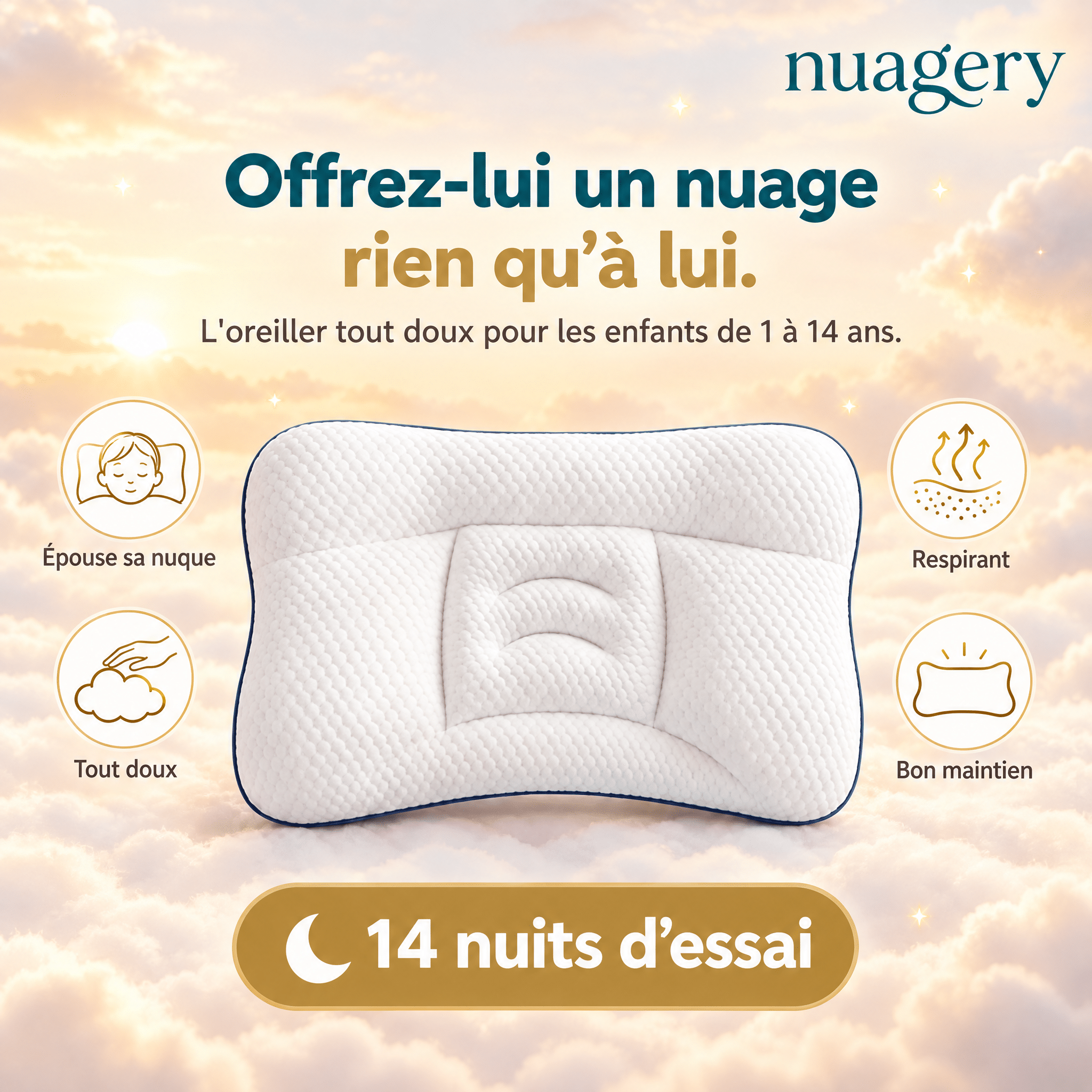 Oreiller enfant confort