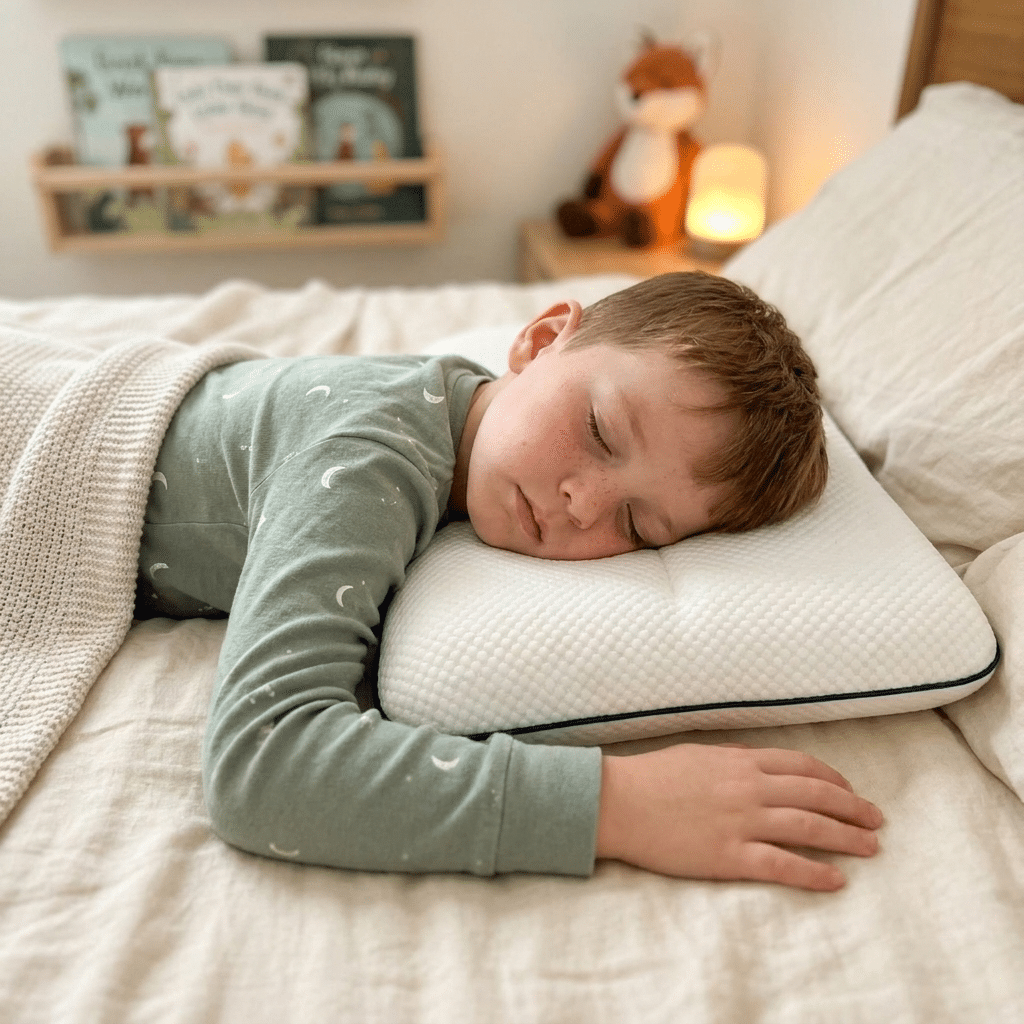 Oreiller enfant dodo sur le dos